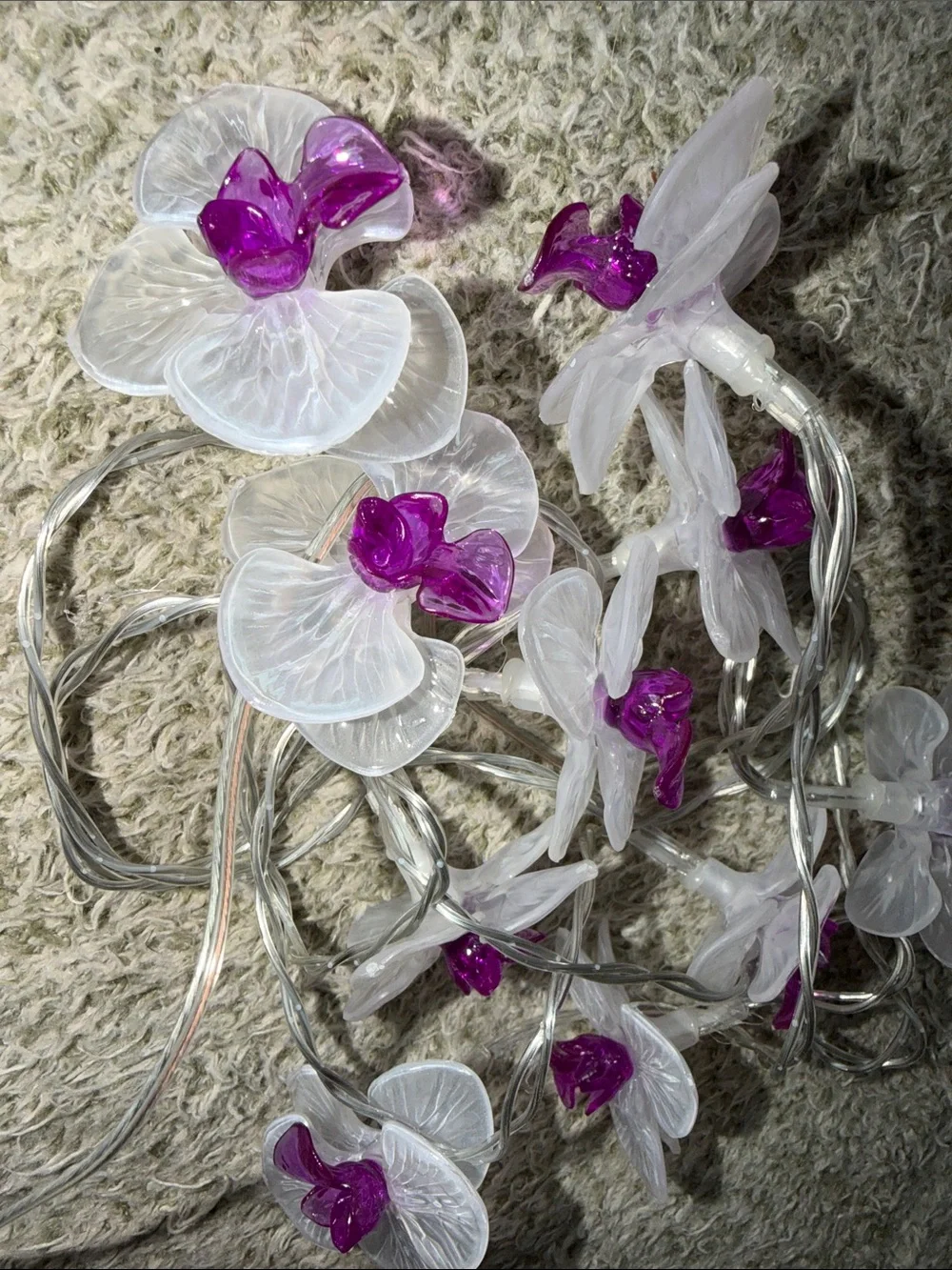 Ashland Purple & Clear Orchid LED String Lights